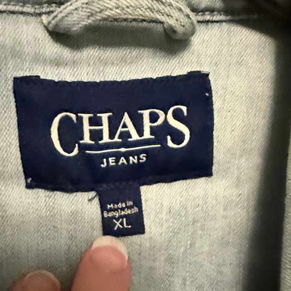 Chaps Women's Light Wash Jean Jacket Size XL - Picture 2 of 5